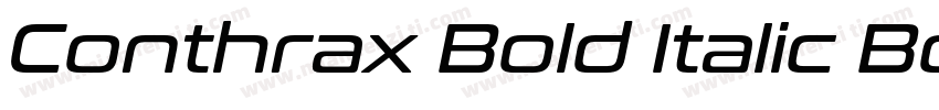 Conthrax Bold Italic Bold Italic字体转换